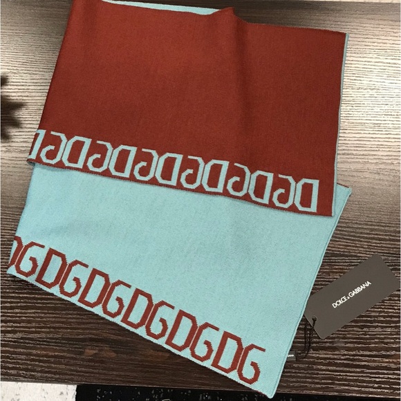 NWT Dolce & Gabbana Logomania Wool Blend Scarf 😍💙🔥 - Picture 5 of 17